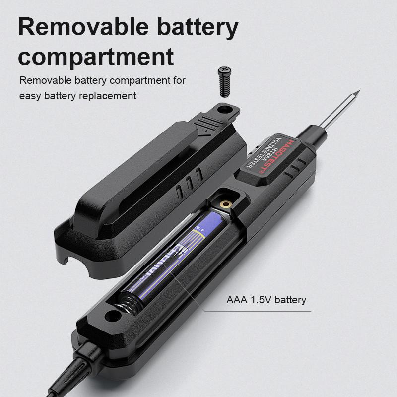 HT86A DC Voltage Detector Car Automobile Fault Maintenance Circuit Test Pen Digital Backlight Car Fuse Diagnostic Probe Test Pen