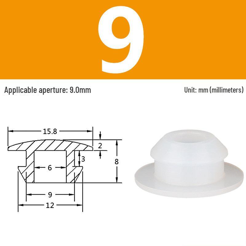 High-Temp Resistant Silicone Rubber Stopper with Card Slot Sealing Cap