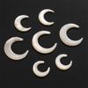 1pc/bag Natural White Shell Crescent Shaped Beads DIY Bracelet Necklace Earrings Jewelry Accessories