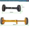 Brompton 3sixty Folding Bike Aluminum Alloy Easy-Roll Wheels & Telescopic Extension Rod