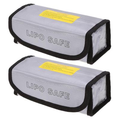 2 Stück tragbare feuerfeste Sicherheitstasche, Lipo Guard Protector explosionssicher für Koffer, feuerfester Ladeakku Behälter