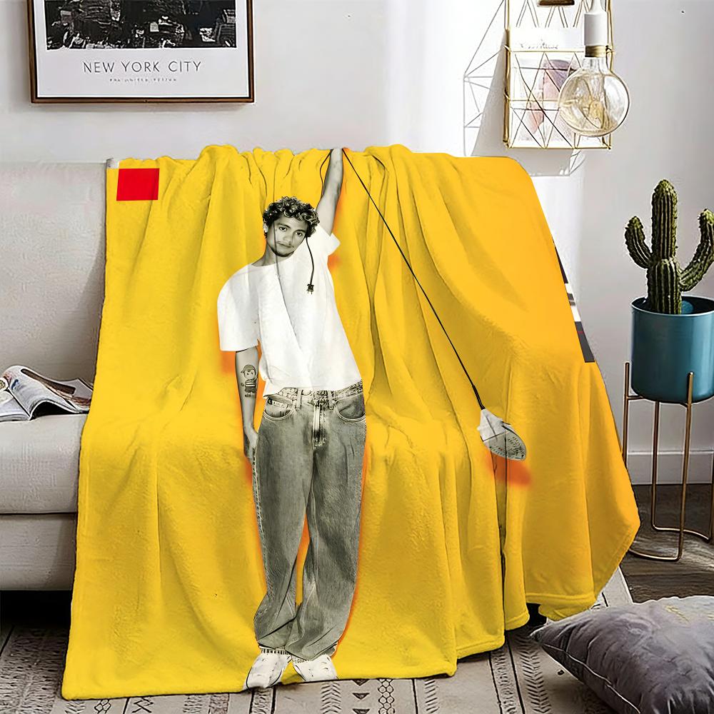 Pop Singer Dominic Fike Throw Lightweight 240g Flannel Blanket Soft Skin-friendly for Summer Cooling 75X95CM