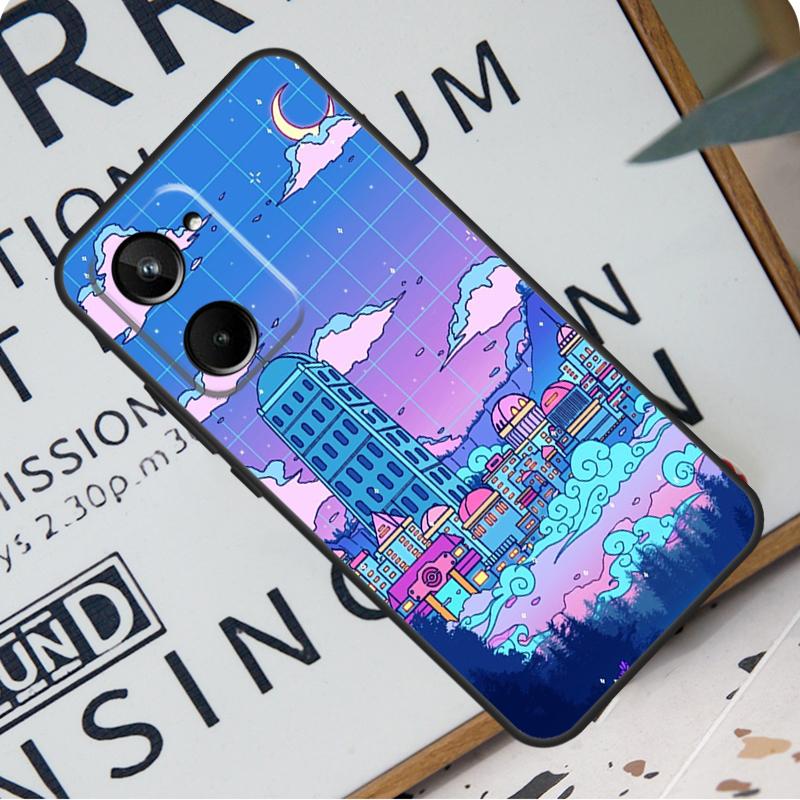 Art Pixel Aesthetic For Realme C31 C33 C35 C51 C53 C55 C67 GT5 GT Neo 6 9 10 11 12 Pro Plus C21Y C25s C30 Case