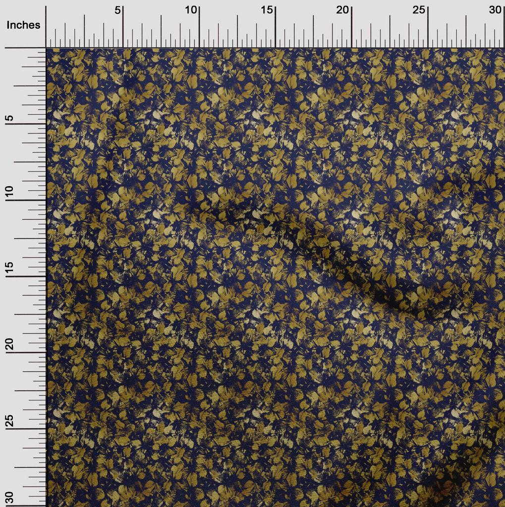 oneOone Cotton Flex Blue Fabric Abstract Sewing Fabric By The Yard Printed Diy Clothing Sewing Supplies 40 Inch