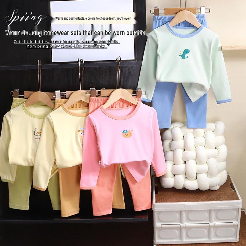Children's 2025 Autumn/Winter Underwear Set: Cozy Pajamas for Boys and Girls