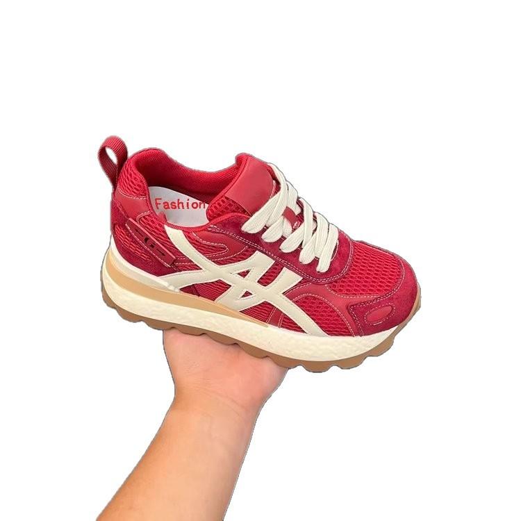 Height increase 8cm sports shoes women's summer 2025 new popular soft-soled casual sports little white shoes breathable women's shoes