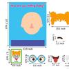 Emotional Learning Toy Felt Busy Board Make A Funny Faces Stickers Games