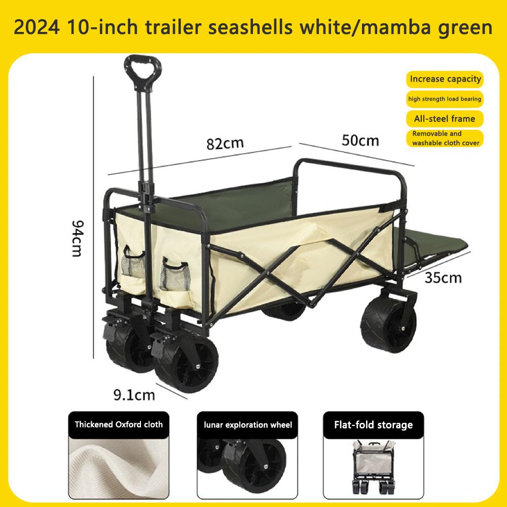 Collapsible Wagon Cart with Wheels Foldable - Folding Utility Wagons Carts Wagons for Grocery Sports Garden Shopping Camping