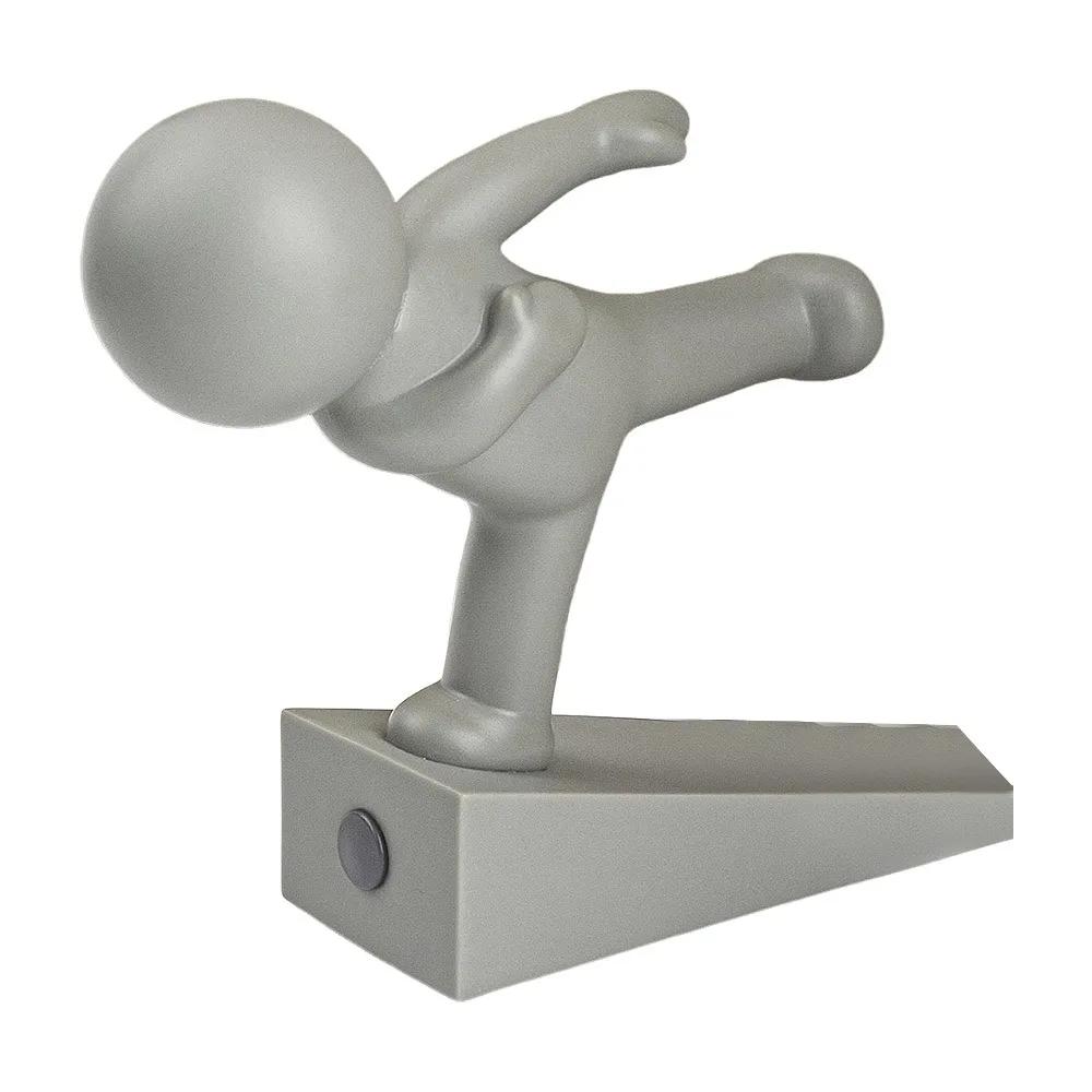 Cartoon Decorative Door Stop No Drilling Action Figure Door Stopper Non-slip Anti Collision Door Bumper for Home&Bedroom