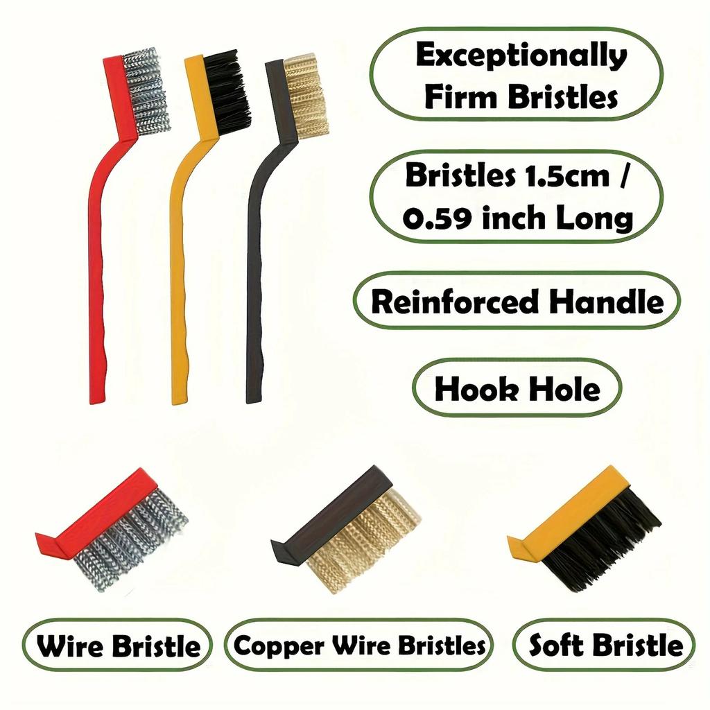 11-piece Crevice Cleaning Brush for Kitchen Sinks, Cups and Bottles, Bathroom, Toilet and Window Crevices, Bathroom Cleaning Tools