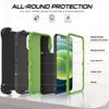3 In 1 Military Armor Shockproof Phone Case For IPhone 16 15 14 13 12 11 Pro Max 14Plus XS XR Otter Case Box Belt Clip Cover
