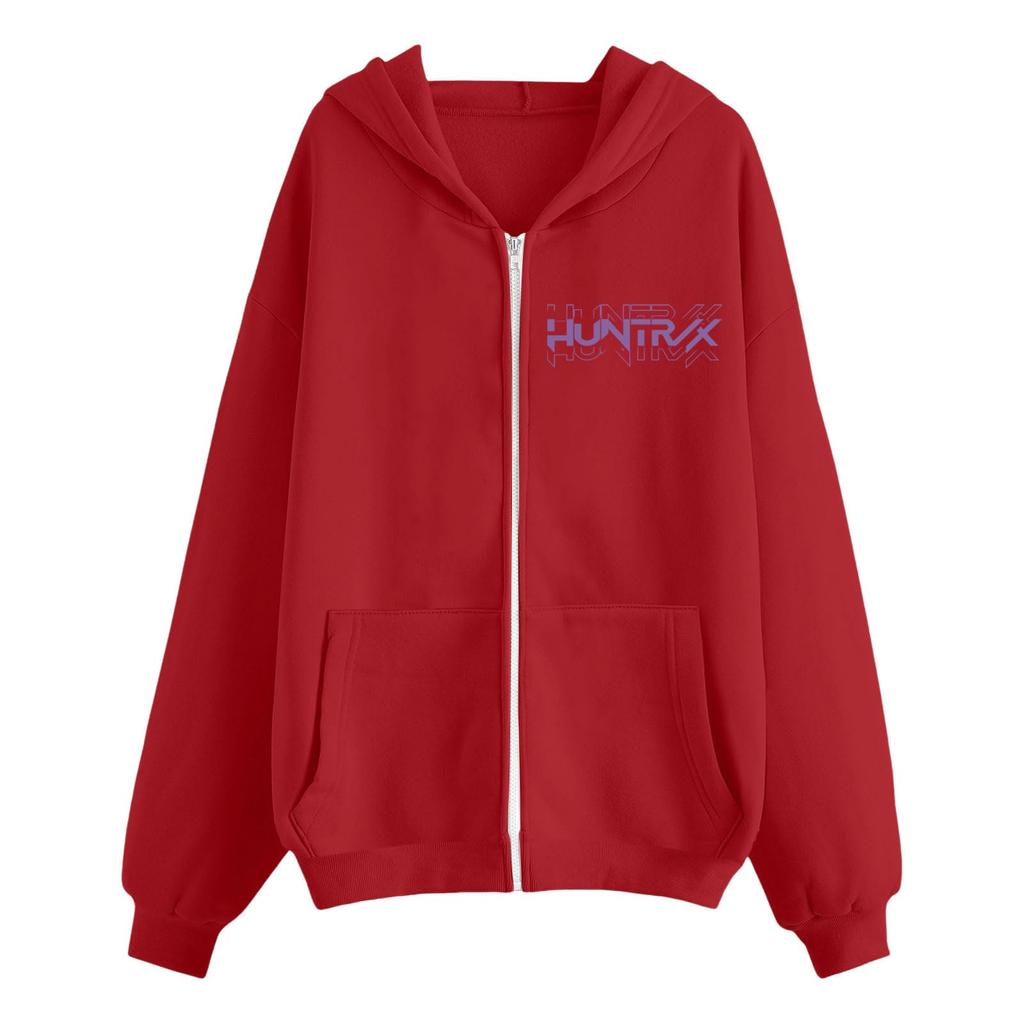 Kids Fashion Women's Lightweight Long Sleeve Zipper Hoodie Printed Hoodie With Pockets