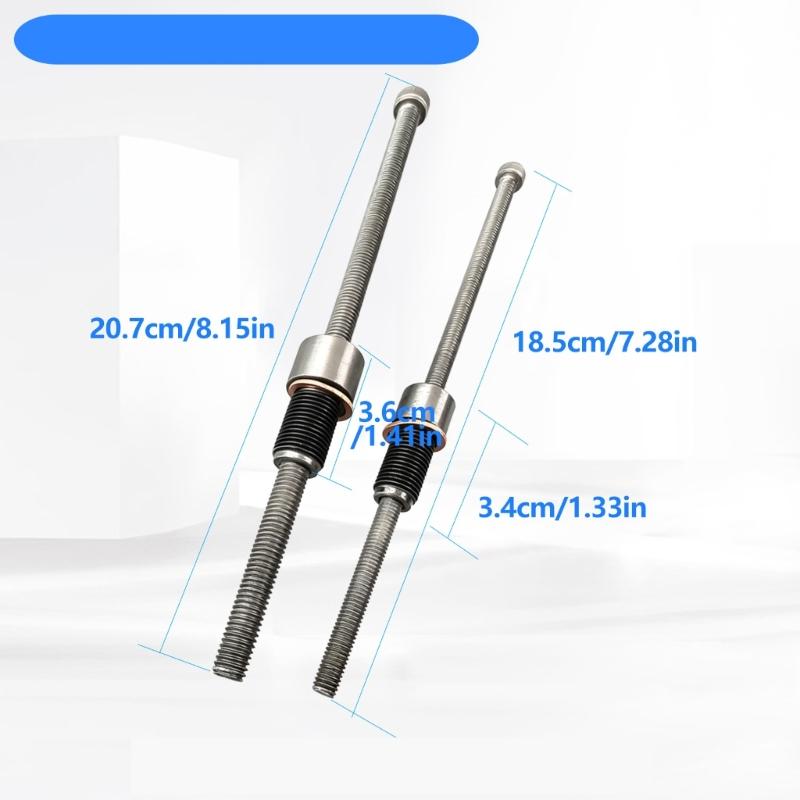 Stem Seal Replacement Tool with Threaded Rod and Contact Face for Controlling Crankshaft Position During Service