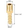 2 Stück M14-1.5 M10-1 Fitting-Verbinder Metrisch Außengewinde auf Schlauchtülle Luft, Wasser, Kraftstoff, Öl und Inertgase