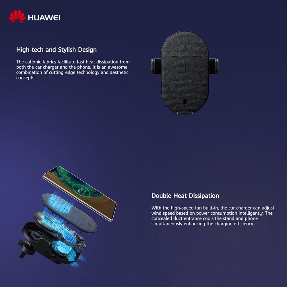 HUAWEI SuperCharge Wireless Car Charger(MAX 27W) Compatible with HUAWEI