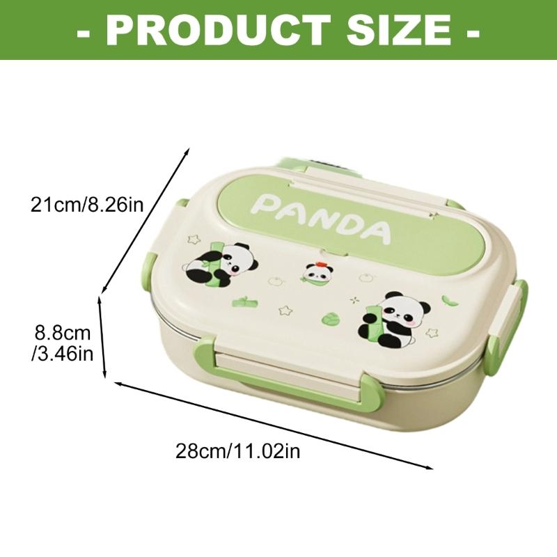 Stainless Steels Meal Preps Container Leak Proof Multiple Compartment Microwaveable Lunch Box For Travel Outdoor Use