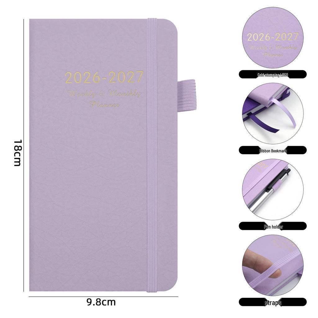 English Weekly Planner 24K Notebook: High-Value Banded Daily Planner (26.7-27.6)