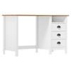 Day and Night - Day and Night Hill Desk with 3 Pine Wood Drawers 120x50x74 Cm