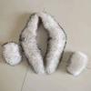 Elegant Luxury Raccoon Fur Collar Cuff Set Large Size 100% Real Fur Scarf Thick Warm Ladies Shawl Coat Collar Women Winter