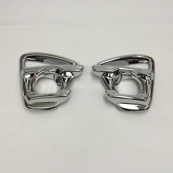 For CX-5 CX5 2015 2016 Car Body Front Fog Light Lamp Detector Frame Stick Styling ABS Chrome Cover Trim Sticks Parts 2pcs