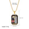 New Design Colorful Enamel Tarot Cards Pendant Necklaces  18K Gold Plated Sun Star Moon Box Chain Choker Jewelry for Women