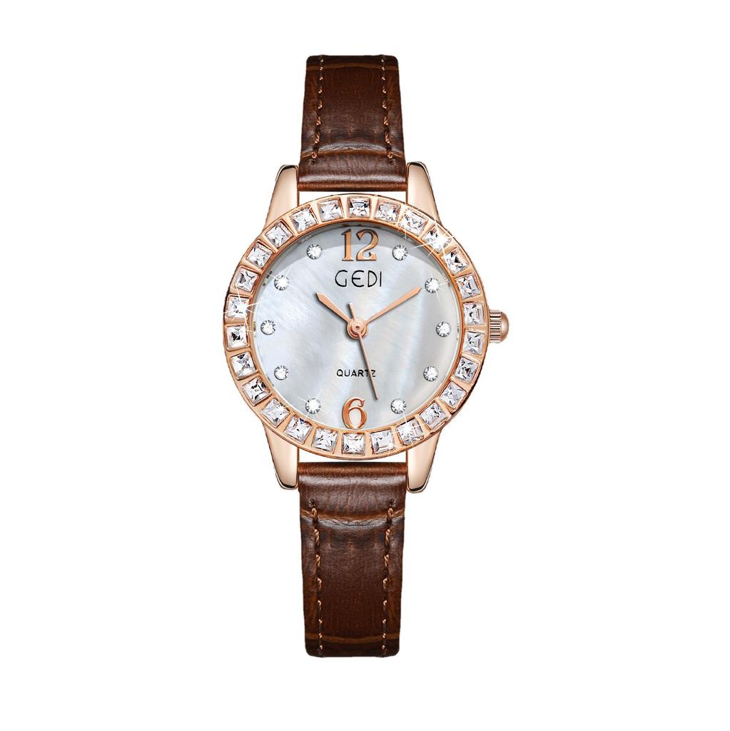 Ladies Light Luxury Fritillary Dial Gypsy Star High Value Student Quartz Waterproof Belt Watch