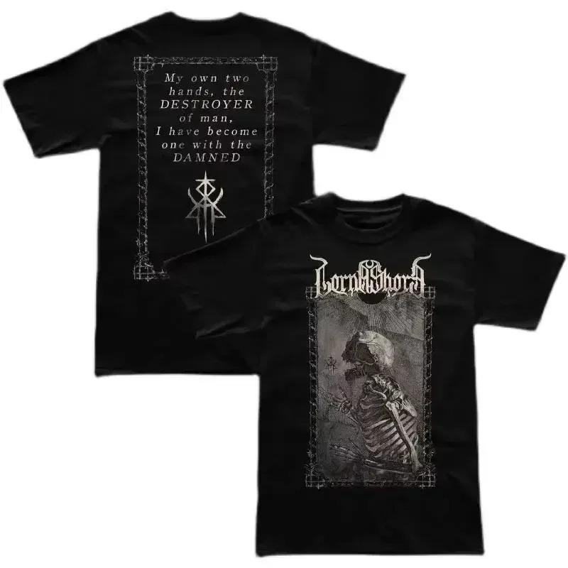 Summer Gothic Hip Hop Wind Rock Print T Shirt Men's Short Sleeves Harajuku Street Fashion T-shirt Women Tees Tops