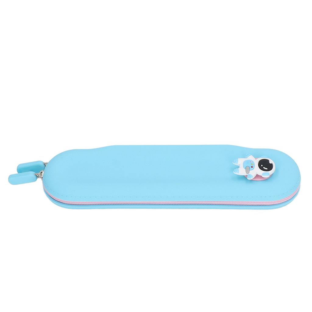 Silicone Pencil Case Small Capacity Cute Cartoon Style Silicone Student Pencil Bag with Cute Pattern Decoration