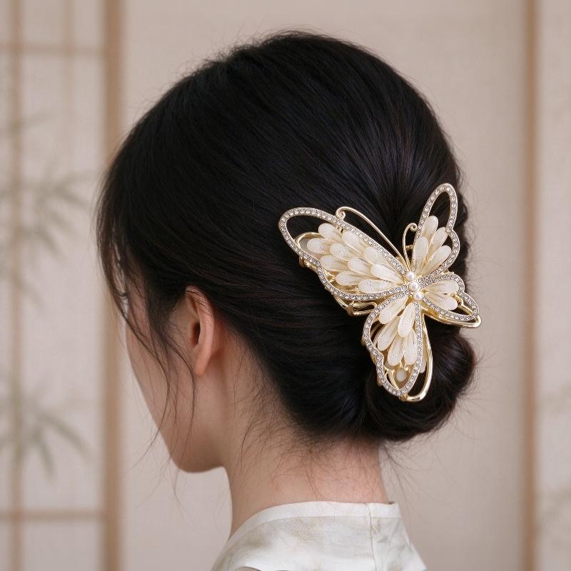 Butterfly Wings Metal Hair Clamp For Women Accessories Butterfly Claw Gift For Girlfriend Metal Claw Clip Hairpin