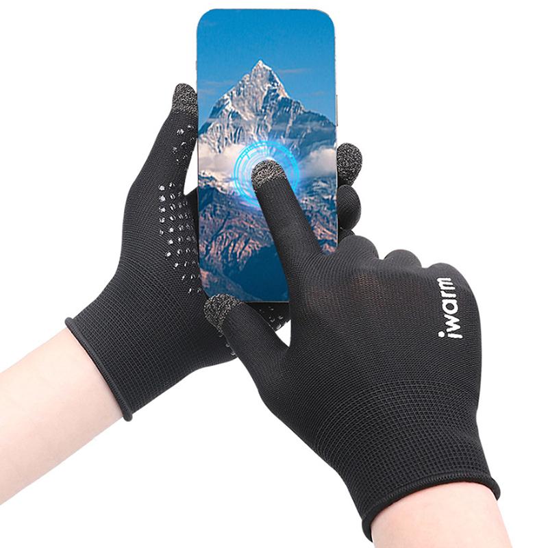 1 Paar Anti-Ultraviolett Outdoor-Sport Laufen Handschuh Warm Touchscreen Fitnessstudio Fitness Vollfingerhandschuh Unisex Gestrickte Handschuhe