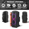 Speaker Carry Cover with Mic Pocket Portable Speaker Dust Case Waterproof Double-Sided Speaker Storage Bag for JBL Party Box 520