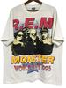 Vintage R.E.M. Tour 1995 Band White Short Sleeve Unisex Tshirt S5XL KH15804 Unisex T-Shirt
