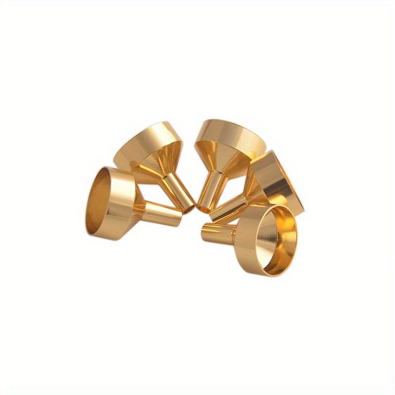 Mini Metalltrichter-Set zum einfachen Einfüllen - Hitzebeständig und Multifunktional, Erhältlich in Silber, Gold