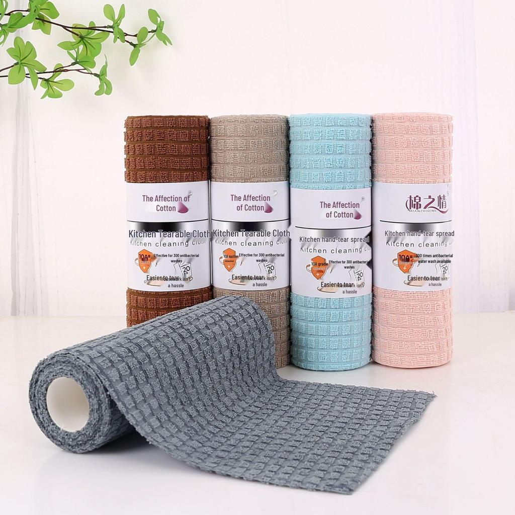 Professional Lint-Free Oil-Repellent Dishcloths - Weekly Disposable for Home, Office, Dorm