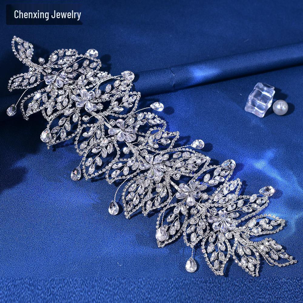 Chenxing CX426 Handmade Baroque Rhinestone Bridal Headband