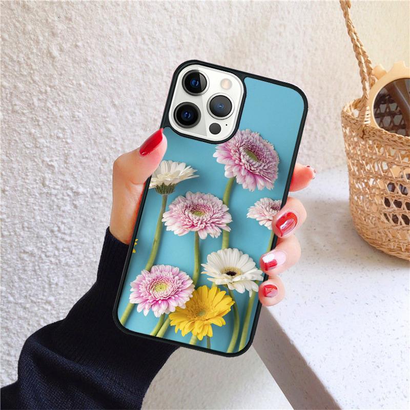 Aesthetics Flowers Soft Phone Case Cover For iPhone 17 Air 16 15 14 12 13 Pro Max Plus Coque Shell Fundas