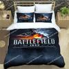 Σετ Κλινοσκεπασμάτων Παιχνιδιού Battlefield 3d Κρεβατοκάμαρας Εξαιρετικό Σετ Ειδών Κρεβατοκάμαρας Κάλυμμα Παπλώματος Σετ Παπλώματος Κρεβατοκάμαρας Πολυτελές Δώρο Γενεθλίων0