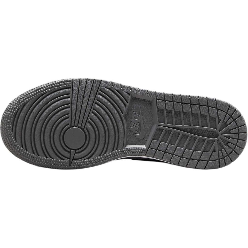 New Jordan Air Jordan 1 Slip-Resistant Cushioning Mid-Top Kids' Running Shoes Black Gray Color Kids' DQ8423-001