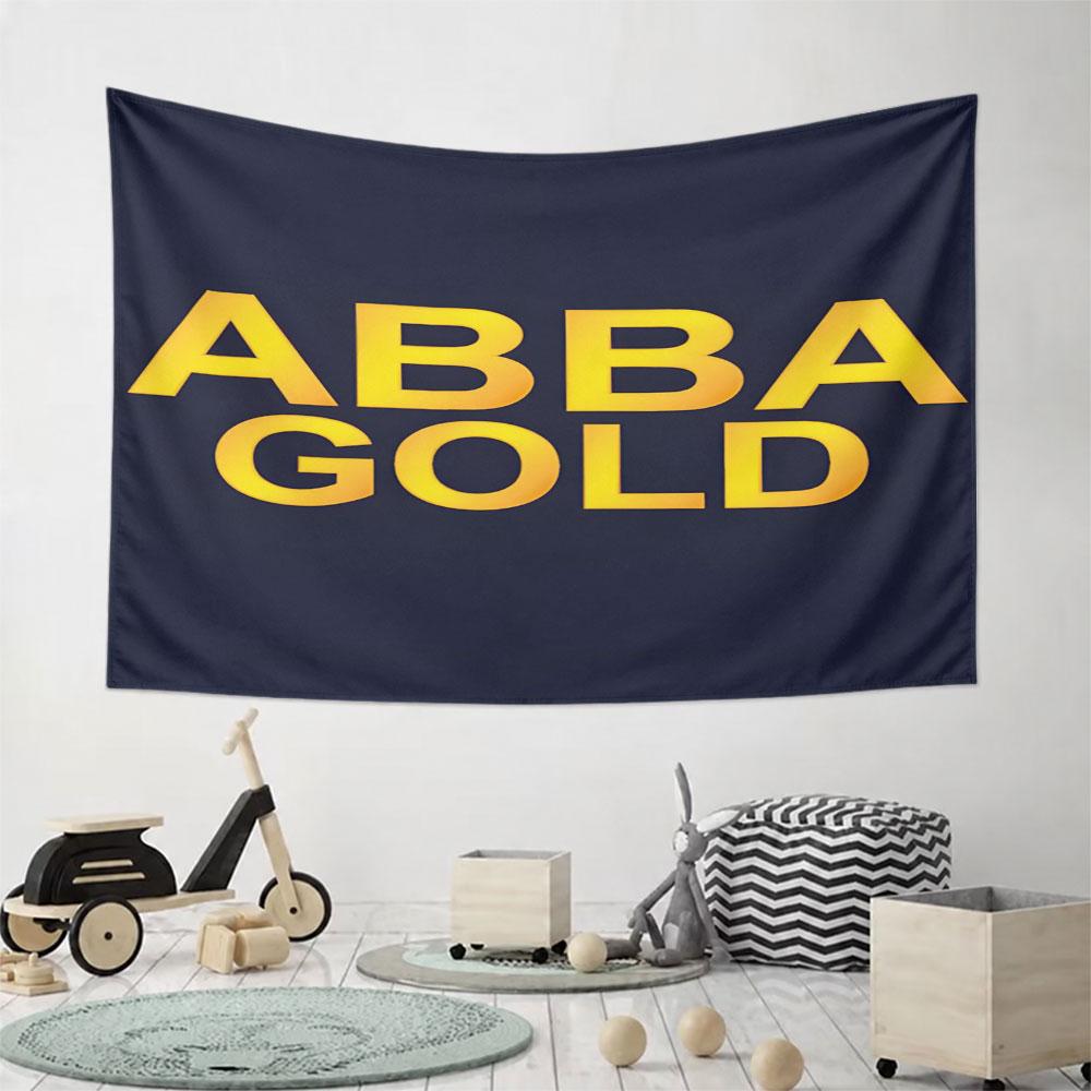 ABBA Gold Album Cover Design Pattern Wall Hanging Tapestry Decorative Tapestry Home Decor for Bedroom and Living Room