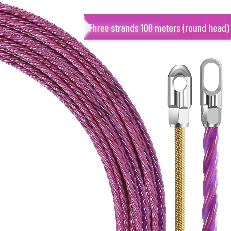 New Electrician Wire Puller & Threader Tool - Steel Cable Leader for Network & Conduit Installation.