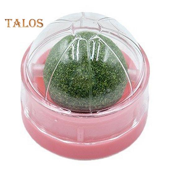 Catnip Ball 360-Degree Rotatable Self Adhesive Wall-Mounted Eco-friendly Spinning Catnip Ball Toy Pet Accessories