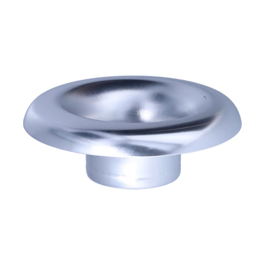 73mm2.9in Car Short Ram Cold Air Intake Turbo Horn Aluminum Velocity Stack AdapterSilver