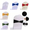10Pcs Elegant Chair Bowknot Ribbon Decors Wedding Decoration Buckle Back Tie Sashes  Home
