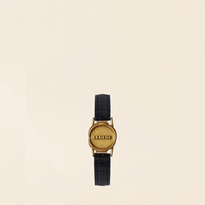 Ciel Leather Bracelet Black