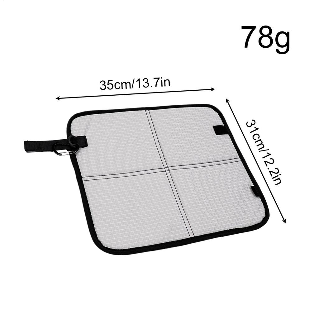 Stadium Seat Pad Waterproof Chair Mat With Carabiner Clip Foldable Seat Cushion For Picnic Camping Airplane Travel Sports Event