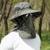 Chapeau de pêcheur à grande tête unisexe 60-65cm Protection solaire Protège-nuque Chapeau d'ombrage pour hommes femmes