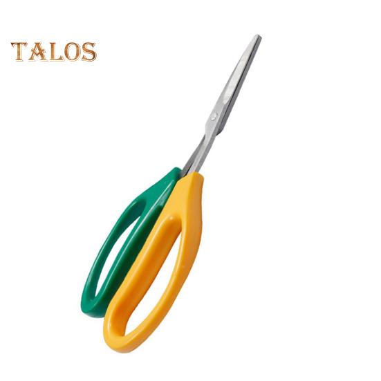 Stainless Steel Shear Trimming Scissors with Soft Handle Multi-functional Garden Clippers with Tilted or Straight Head for Garden Pruning Fruits