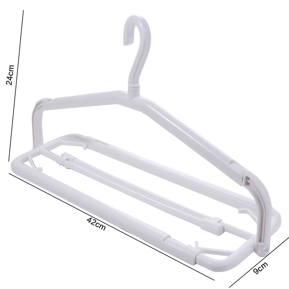 Extensible Stretchable Clothes Drying Rack Non-slip Clothes Display Hangers Trouser Rack  For Home