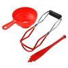 3-Piece Multifunctional Jam-Making Set: Anti-Scald Jar Clip, Folding Funnel, Magnetic Lid Lifter
