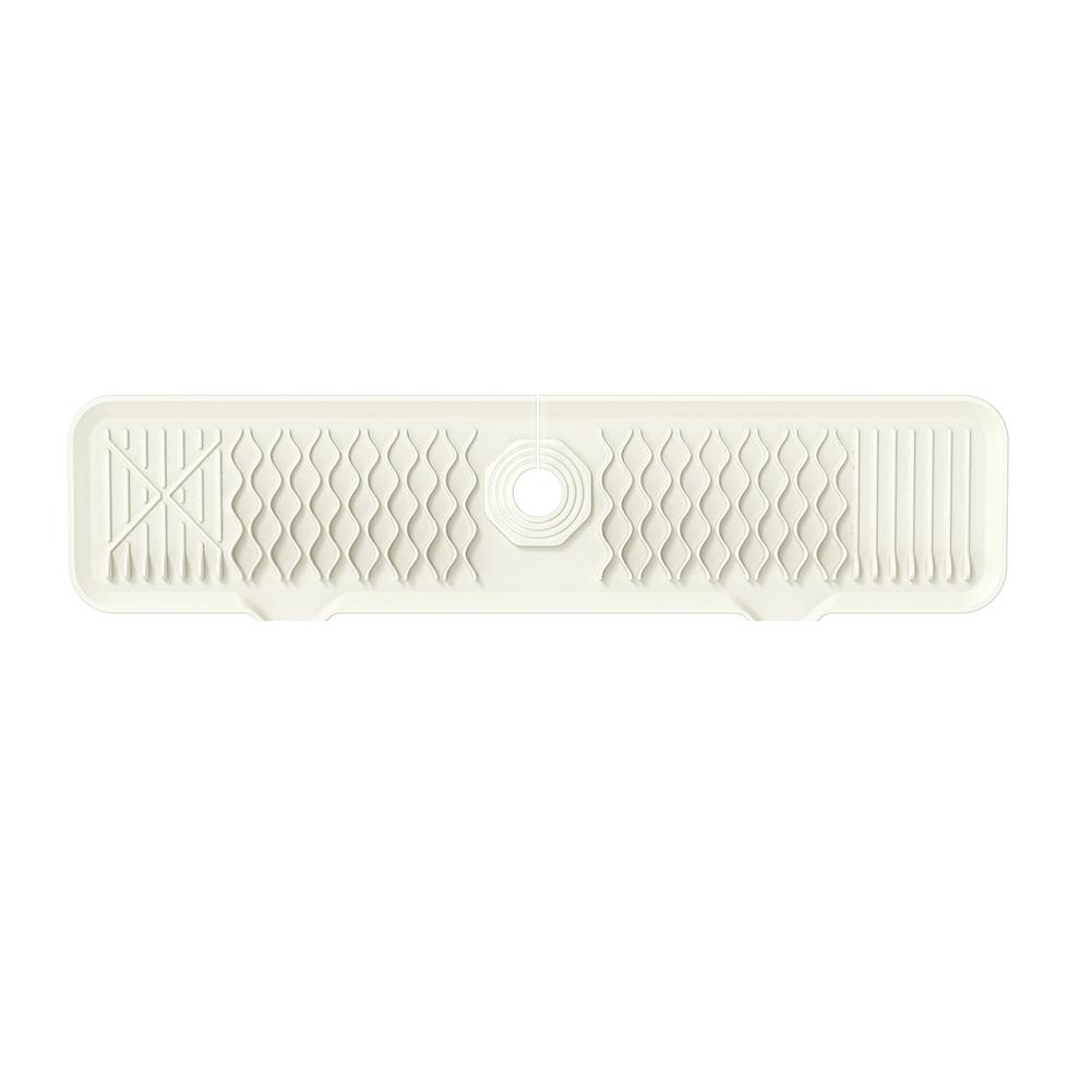 Silicone Sink Splash Guard Portable Adjustable Water Splash Catcher Mat Thickened Splash Proof for Bathroom Kitchen